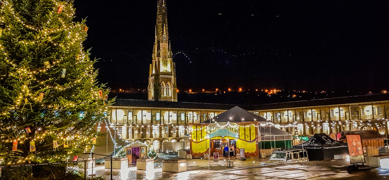 Piece Hall Halifax Christmas Market 2025 Season Merci Sabine